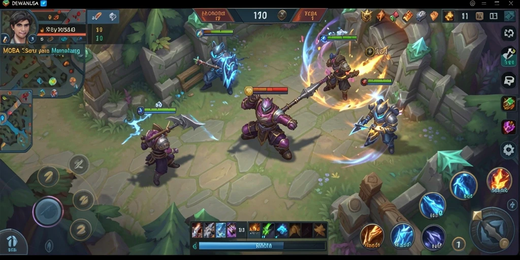 Gameplay seru DEWANUSA dengan pertempuran taktis dan karakter beragam.