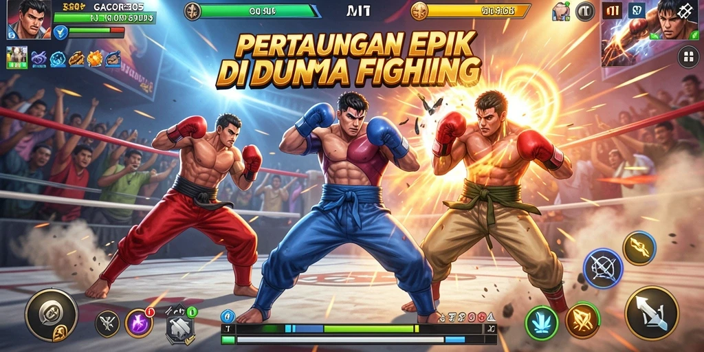 Gameplay epic GACOR305 dengan pertarungan yang intens.