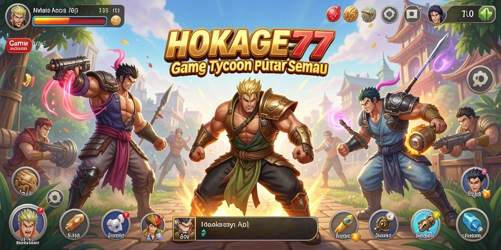 Tampilan gameplay HOKAGE77 yang seru dan menantang.