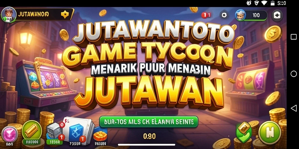 Screenshot gameplay JUTAWANTOTO yang menampilkan strategi bisnis yang menarik.