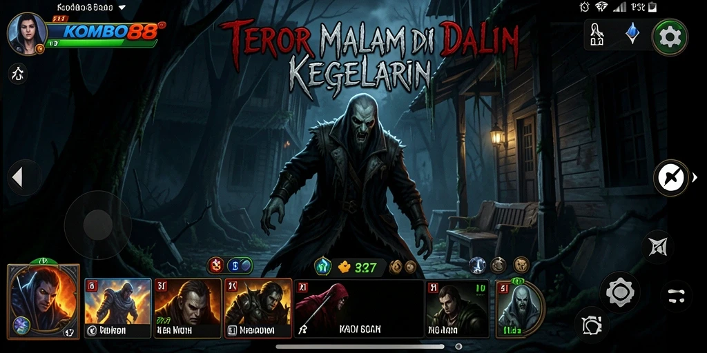 Gameplay KOMBO88 yang menegangkan di tengah kegelapan.