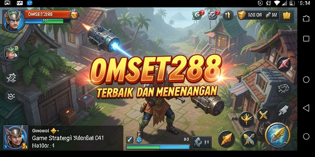 Tampilan gameplay yang menarik dalam OMSET288 dengan pertempuran strategi.