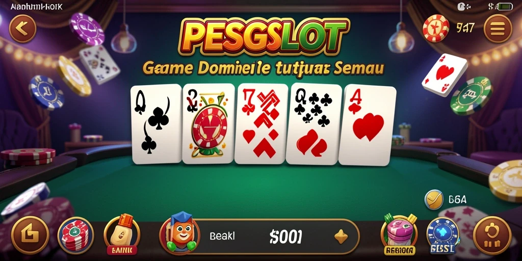 Screenshot gameplay PESGSLOT yang menunjukkan keseruan permainan Domino.