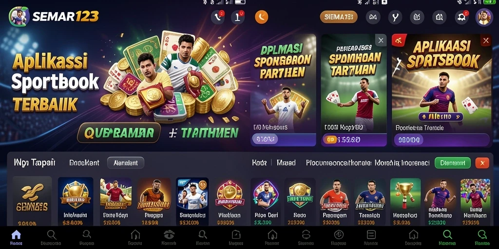 Tampilan gameplay menarik di aplikasi Sportsbook SEMAR123.