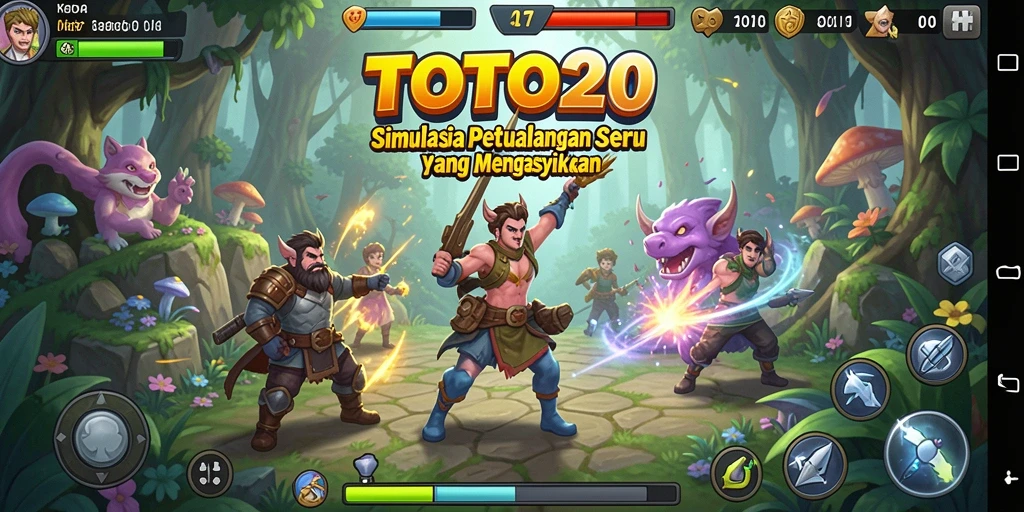 Tampilan gameplay TOTO20 yang menampilkan petualangan seru dalam simulasi.